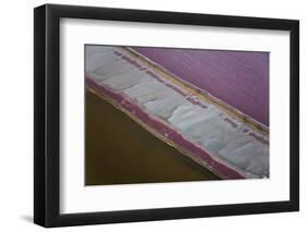 Salt Works, Aerial View, Namib Desert, Namibia-Peter Adams-Framed Photographic Print