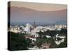 Salta Province, Salta, View from the East, Dawn, Argentina-Walter Bibikow-Stretched Canvas