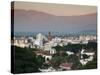 Salta Province, Salta, View from the East, Dawn, Argentina-Walter Bibikow-Stretched Canvas