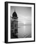 Saltair - Sunset, C.1920-25 (B/W Photo)-George Lytle Beam-Framed Giclee Print