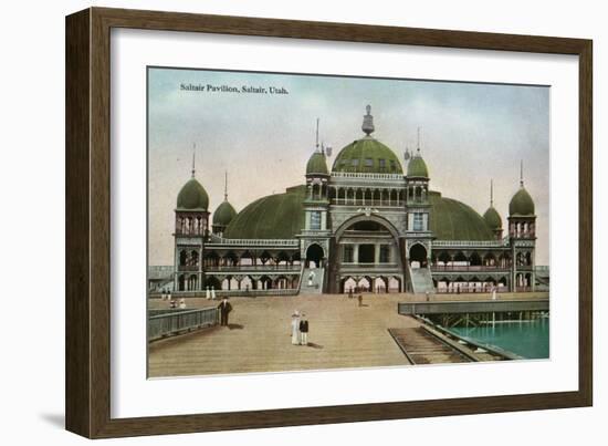 Saltair, Utah - Exterior View of the Front of the Saltair Pavilion, c.1911-Lantern Press-Framed Art Print