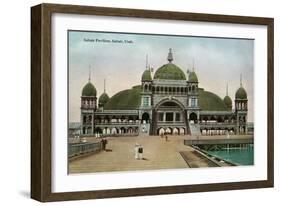 Saltair, Utah - Exterior View of the Front of the Saltair Pavilion, c.1911-Lantern Press-Framed Art Print