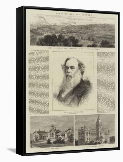 Saltaire and its Founder-null-Framed Stretched Canvas