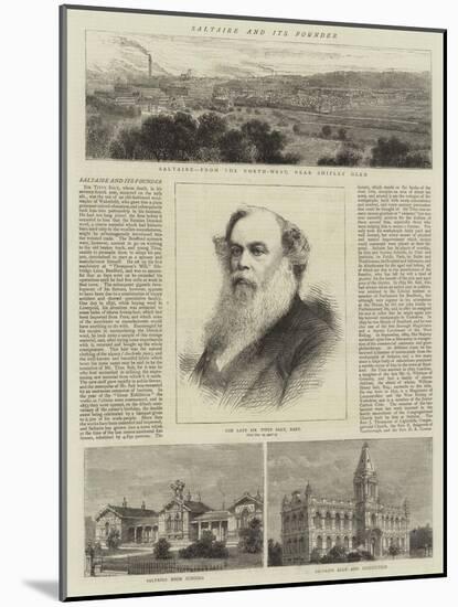 Saltaire and its Founder-null-Mounted Giclee Print