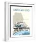 Saltdean Lido - Dave Thompson Contemporary Travel Print-Dave Thompson-Framed Art Print