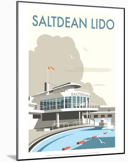 Saltdean Lido - Dave Thompson Contemporary Travel Print-Dave Thompson-Mounted Art Print