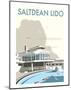 Saltdean Lido - Dave Thompson Contemporary Travel Print-Dave Thompson-Mounted Art Print