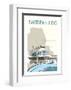 Saltdean Lido - Dave Thompson Contemporary Travel Print-Dave Thompson-Framed Giclee Print