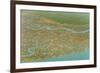 Saltmarsh and Reclaimed Agricultural Land from the Air. Abbotts Hall Farm, Essex, UK, March 2012-Terry Whittaker-Framed Photographic Print