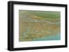 Saltmarsh and Reclaimed Agricultural Land from the Air. Abbotts Hall Farm, Essex, UK, March 2012-Terry Whittaker-Framed Photographic Print