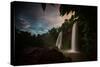 Salto Dos Hermanos Falls of the Iguazu Falls at Sunset-Alex Saberi-Stretched Canvas