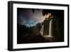 Salto Dos Hermanos Falls of the Iguazu Falls at Sunset-Alex Saberi-Framed Photographic Print