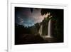 Salto Dos Hermanos Falls of the Iguazu Falls at Sunset-Alex Saberi-Framed Photographic Print