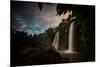 Salto Dos Hermanos Falls of the Iguazu Falls at Sunset-Alex Saberi-Mounted Photographic Print