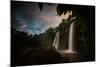 Salto Dos Hermanos Falls of the Iguazu Falls at Sunset-Alex Saberi-Mounted Photographic Print