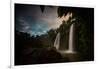 Salto Dos Hermanos Falls of the Iguazu Falls at Sunset-Alex Saberi-Framed Photographic Print