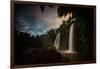 Salto Dos Hermanos Falls of the Iguazu Falls at Sunset-Alex Saberi-Framed Photographic Print