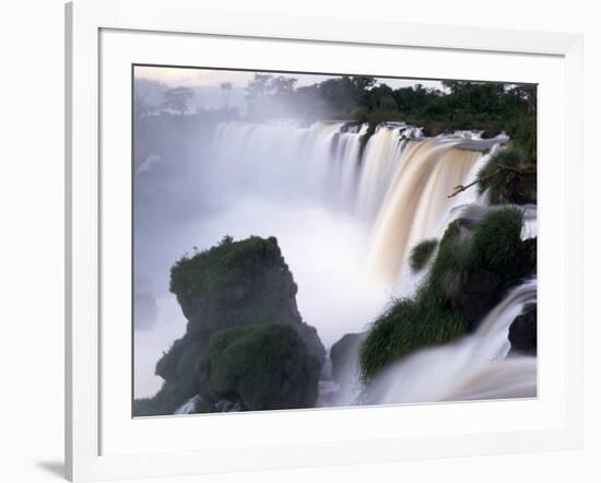 Saltos San Martin, Iguazu Falls, Argentina-Walter Bibikow-Framed Photographic Print