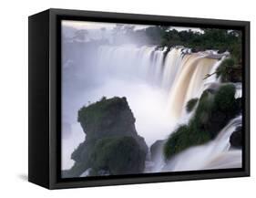 Saltos San Martin, Iguazu Falls, Argentina-Walter Bibikow-Framed Stretched Canvas