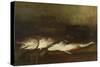 Saltwater Fish (Oil on Panel)-Antoine Vollon-Stretched Canvas