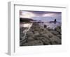 Saltwick Bay Is South of Whitby and the Distinctively Shaped Black Nab Rock-LatitudeStock-Framed Photographic Print