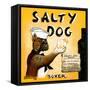 Salty Dog-Janet Kruskamp-Framed Stretched Canvas