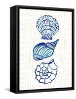 Salty Waves I-Mercedes Lopez Charro-Framed Stretched Canvas