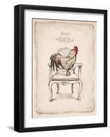 Salud Chick-Emily Adams-Framed Art Print