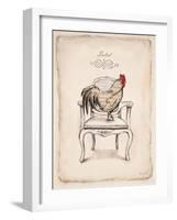 Salud Chick-Emily Adams-Framed Art Print