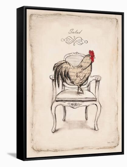 Salud Chick-Emily Adams-Framed Stretched Canvas