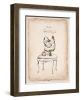 Salut Chick-Emily Adams-Framed Art Print