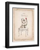 Salut Chick-Emily Adams-Framed Art Print