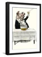 Salut-null-Framed Art Print