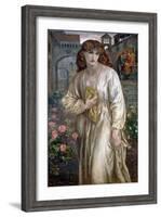 Salutation of Beatrice, 1880-1882-Dante Gabriel Rossetti-Framed Giclee Print