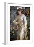 Salutation of Beatrice, 1880-1882-Dante Gabriel Rossetti-Framed Giclee Print