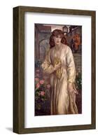 Salutation of Beatrice, 1880-82-Dante Gabriel Rossetti-Framed Art Print