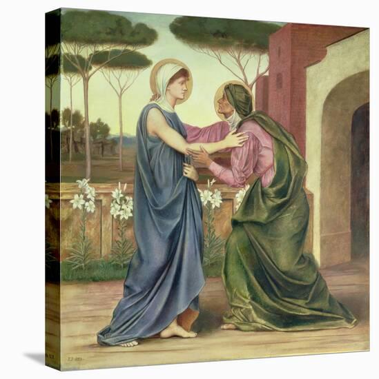 Salutation or the Visitation, 1883-Evelyn De Morgan-Stretched Canvas