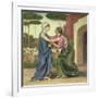 Salutation or the Visitation, 1883-Evelyn De Morgan-Framed Giclee Print