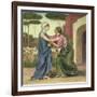 Salutation or the Visitation, 1883-Evelyn De Morgan-Framed Giclee Print