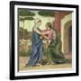 Salutation or the Visitation, 1883-Evelyn De Morgan-Framed Giclee Print