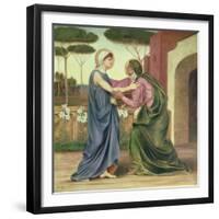 Salutation or the Visitation, 1883-Evelyn De Morgan-Framed Giclee Print