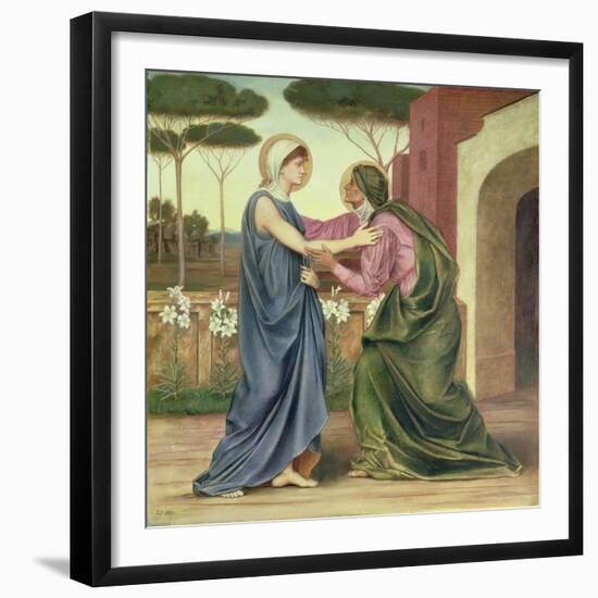 Salutation or the Visitation, 1883-Evelyn De Morgan-Framed Giclee Print