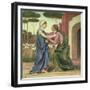Salutation or the Visitation, 1883-Evelyn De Morgan-Framed Giclee Print