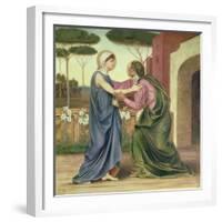 Salutation or the Visitation, 1883-Evelyn De Morgan-Framed Giclee Print