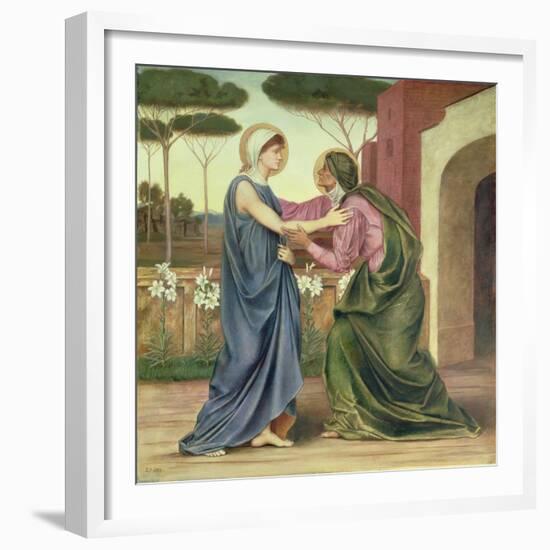 Salutation or the Visitation, 1883-Evelyn De Morgan-Framed Giclee Print