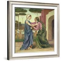 Salutation or the Visitation, 1883-Evelyn De Morgan-Framed Giclee Print