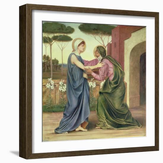 Salutation or the Visitation, 1883-Evelyn De Morgan-Framed Giclee Print