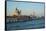 Salute Church, Doge's Palace, St. Mark's tower and basin, Venice Lagoon, Venice, Italy-Carlo Morucchio-Framed Stretched Canvas