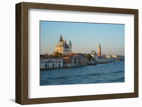 Salute Church, Doge's Palace, St. Mark's tower and basin, Venice Lagoon, Venice, Italy-Carlo Morucchio-Framed Photographic Print