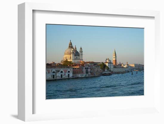 Salute Church, Doge's Palace, St. Mark's tower and basin, Venice Lagoon, Venice, Italy-Carlo Morucchio-Framed Photographic Print